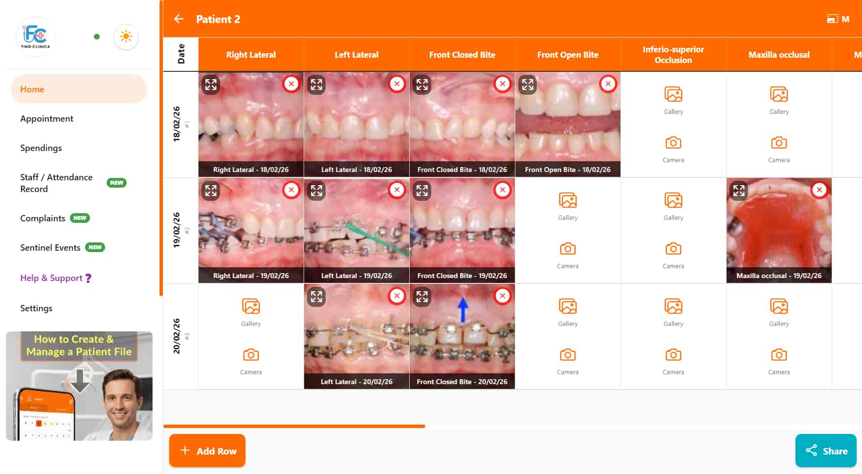Ortho Images Chart